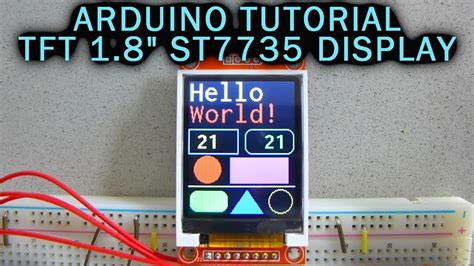 Arduino Tutorial 18 Tft Color Display St7735 128x160 Arduino