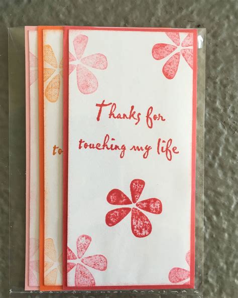 Thanks For Touching My Life Card Saying By Scrapatitdesigns On Etsy