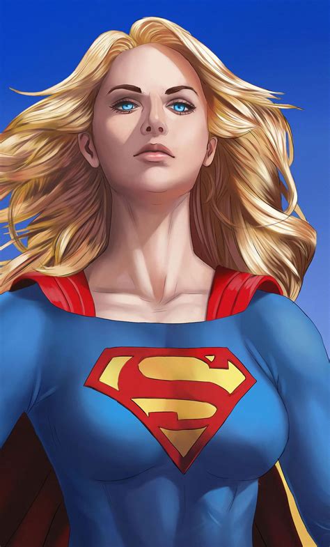 1280x2120 Beautiful Supergirl Art Wallpaper ซูเปอร์เกิร์ล นักรบ