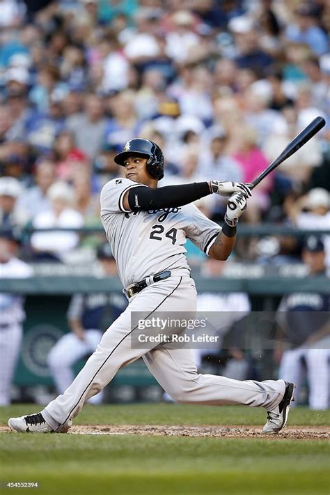 Dayan Viciedo Of The Chicago White Sox Bats During The Game Against