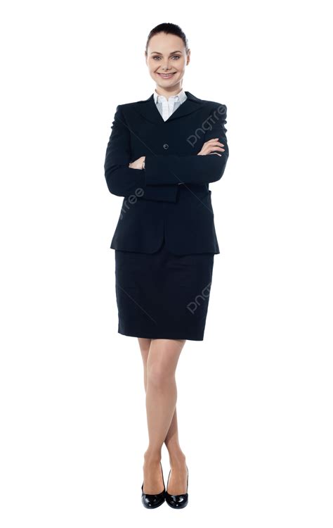 รูปนักธุรกิจหญิงสาวที่ประสบความสำเร็จพับแขน Png งาน ธุรกิจ นัก