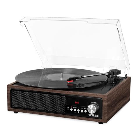 Victrola 3 In 1 Bluetooth Record Player With Built In Speakers And 3