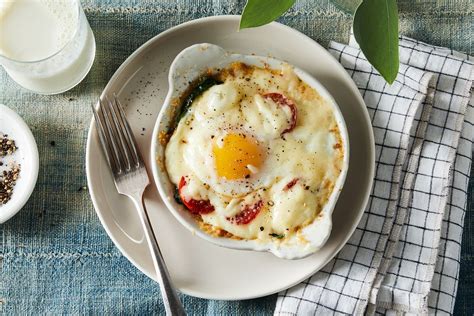 These Lusciously Creamy Cheesy Baked Eggs Are The Breakfast Of
