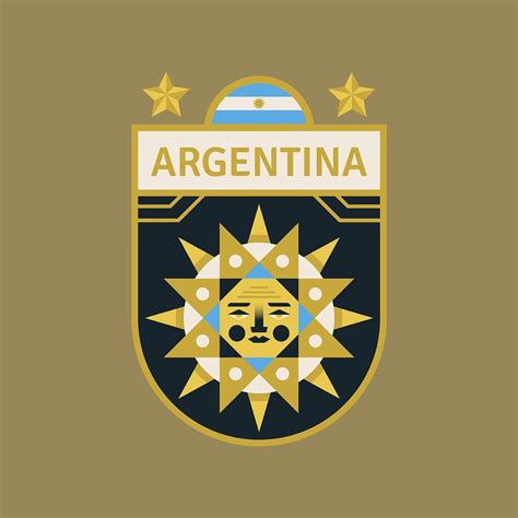 Argentina World Cup Soccer Badges 222945 Vector Art At Vecteezy