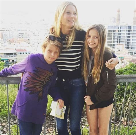 The actress and goop founder took to instagram on sunday to share a snowy snapshot with her little girl, apple martin. Gwyneth Paltrow shares rare photo of daughter Apple on 14th birthday