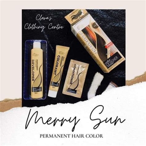 Merry Sun Permanent Hair Color Shopee Philippines