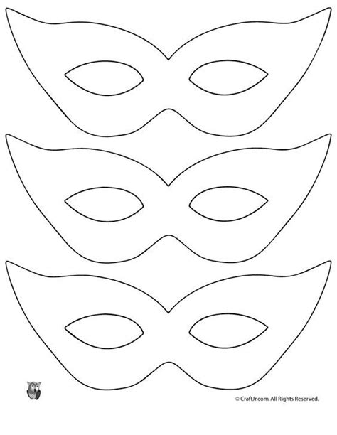 Mardi Gras Mask Craft And Template Printable Masquerade Mask Pattern