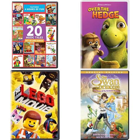 Childrens 4 Pack Dvd Bundle Pbs Kids 20 Music Tales Over The Hedge