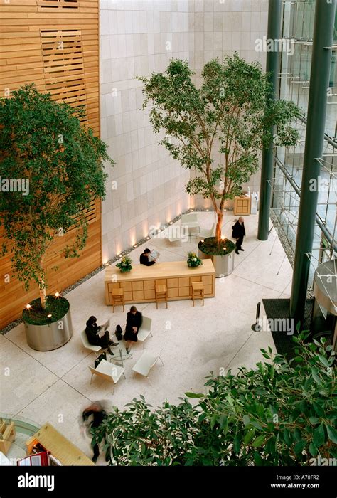 The Reception Area Of A Modern Office Building Stock Photo Alamy