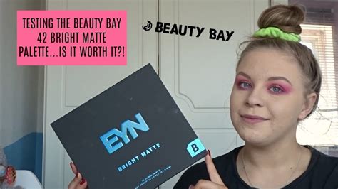 Testing The Beauty Bay 42 Bright Matte Paletteis It Worth It Youtube