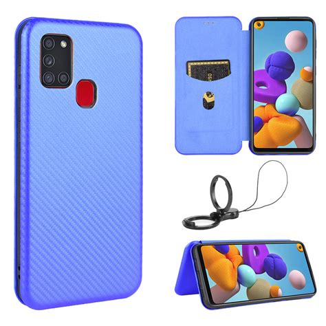 Dteck Folio Case For Samsung Galaxy A21s With Portable Stand Magnetic