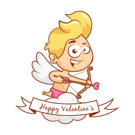 cupid cartoon vector illustration for valentine s day download free vectors clipart
