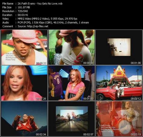 Faith Evans You Gets No Love Descargar Video Del Vob Collection Canada Hot Video Classics