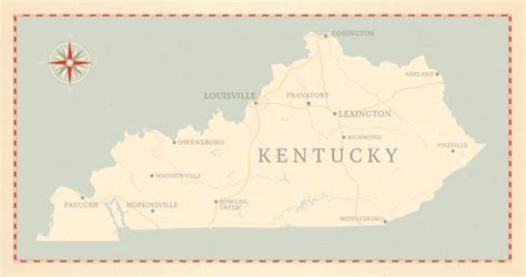 Detailed Map Of Kentucky Cities