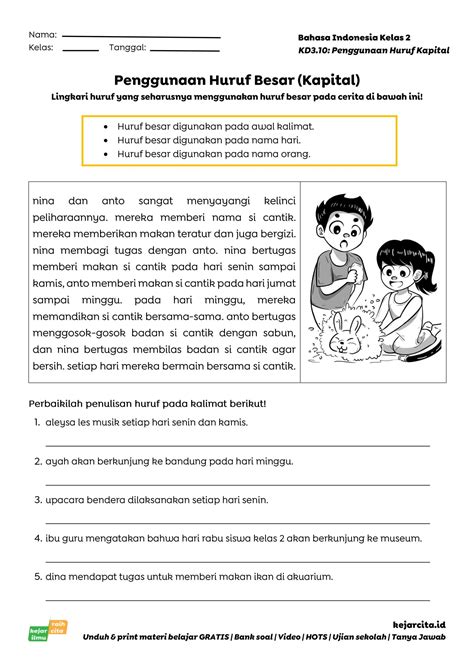 Soal Cerita Bahasa Indonesia Satu Trik
