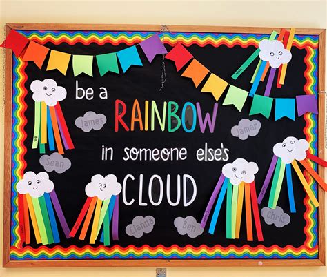 Daycare Bulletin Boards Rainbow Bulletin Boards Kindness Bulletin