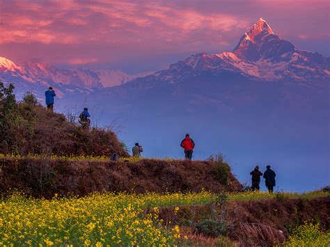 Sarangkot Highest View Point For Sunrise Reveal Nepal