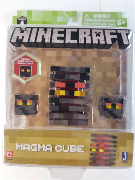 Minecraft Magma Cube Hostile Mobs Series 4 Factory Sealed Cube Opens