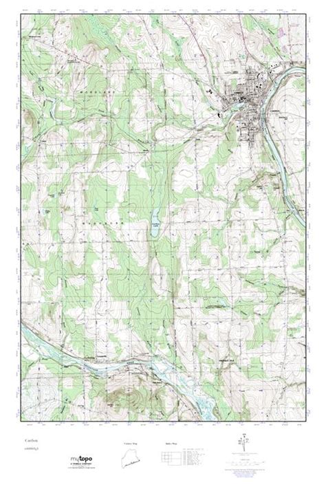 Mytopo Caribou Maine Usgs Quad Topo Map