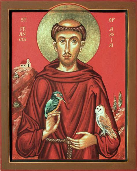 Francis Of Assisi St Francis Religious Icons Religious Art Hart Icon St Aidans Christian