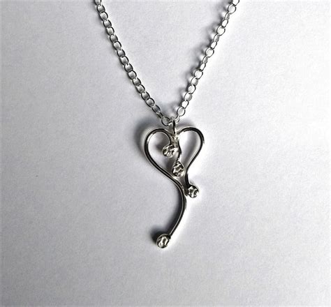 Sterling Silver Love Heart Pendant Necklace T For Her Etsy Singapore