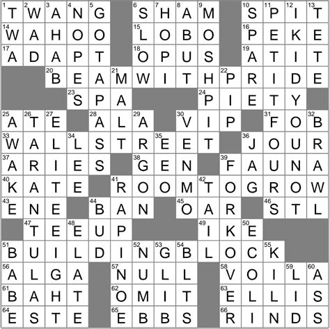 La Times Crossword 3 Jan 23 Tuesday