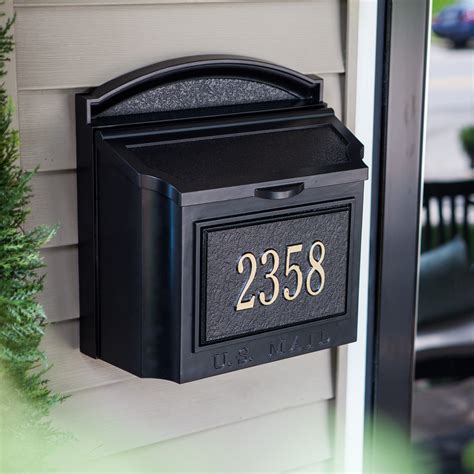 Whitehall Personalized Wall Mount Mailbox Mailboxes At Hayneedle