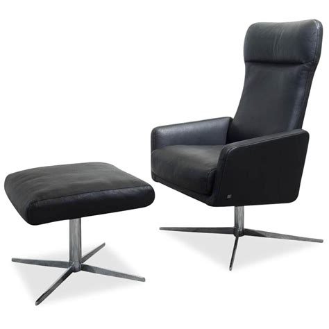Das sofa freistil137 kommt einfach immer gelegen. Sessel L-SE-L-560 Leder Schwarz Mit Hocker - Rolf Benz ...