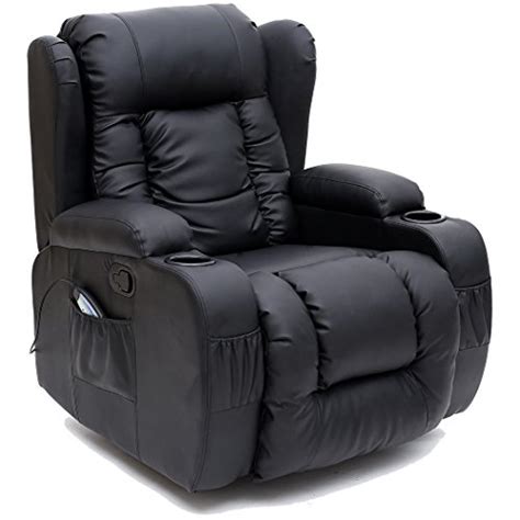 Get 5% in rewards with club o! CAESAR 10 IN 1 WINGED LEATHER RECLINER CHAIR ROCKING ...