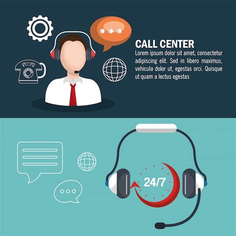 Free Vector Call Center Design