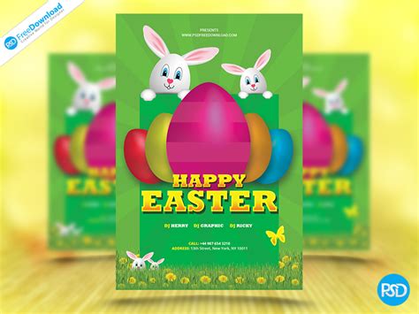 40premium And Free Easter Party Flyer Templates In Psd For Holidays
