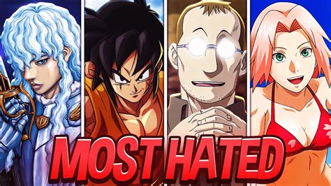The Most Hated Characters In Anime Youtube