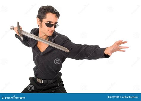 Handsome Man With Sword Royalty Free Stock Image Image 6261936
