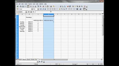 24 Libre Office Calc Open Office Calc Excel Tutorial Weekday