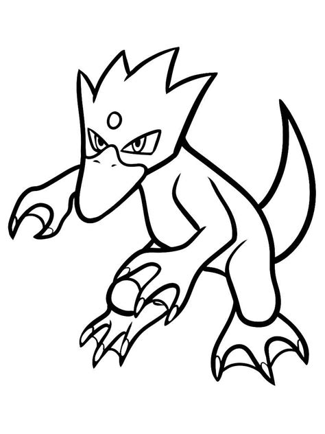 Golduck Pokemon Coloring Pages Free Printable