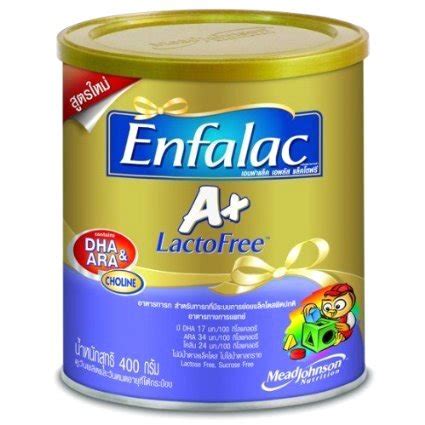 Enfalac a+ step 2 is fortified with dha+ara to provide nutrition for infants aged 6 to 12 months for their development. ENFALAC A+ Lactofree Care Milk Powder SPECIAL FORMULA For ...