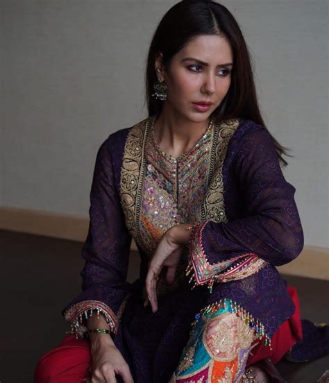 Sonam Bajwa Exudes Ethnicity In Embellished Salwar Suit