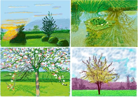 David Hockney The Arrival Of Spring Normandy 2020 Review Pixels At