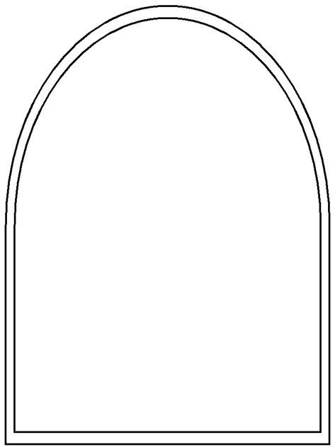 Arched Window Template Free Pdf Stained Glass Windows Stained