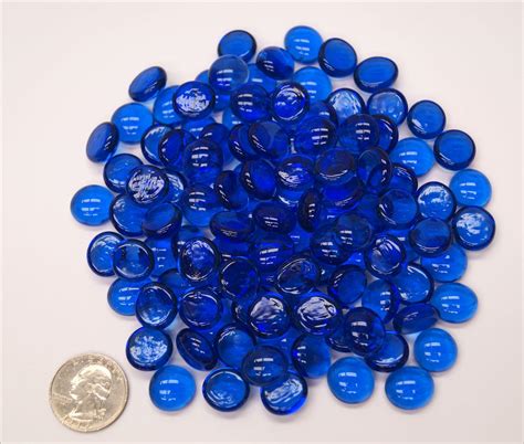 Pale Blue Transparent Pebbles 96 Coe Glass