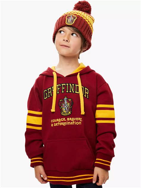Fabric Flavours Kids Harry Potter Gryffindor Hoodie Red At John Lewis