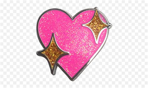 Download Glitter Pink Png Emoji Sparkle Heartpink Heart Emoji Png