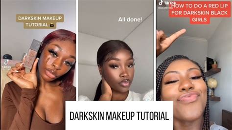 darkskin makeup tutorial tiktokcompilation melanin tutorials smile youtube