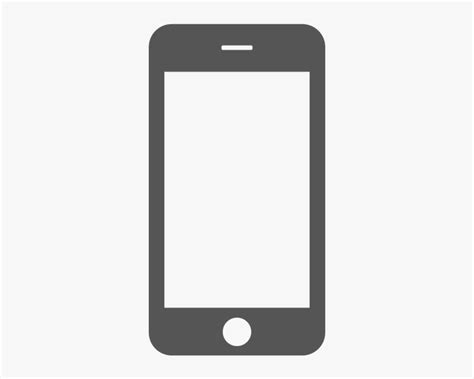 White Mobile Png Cell Phone Icon  Transparent Png