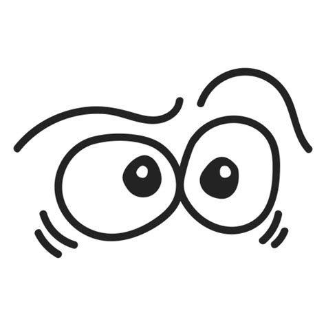 Comic Confused Emoticon Eyes Transparent Png And Svg Vector File