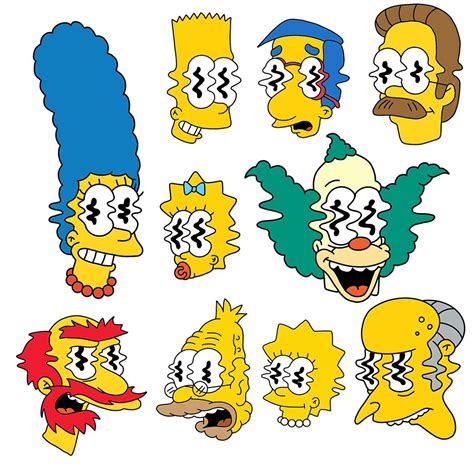 ‘warped Simpsonsthe Series So Far Homer Marge Bart Lisa Maggie Abe Krusty Milhouse