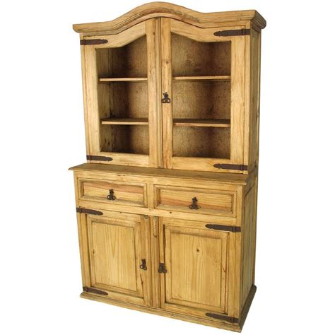 Rustic Mexican Pine Cupboard With Domed Top Plenty Of Storage With Two