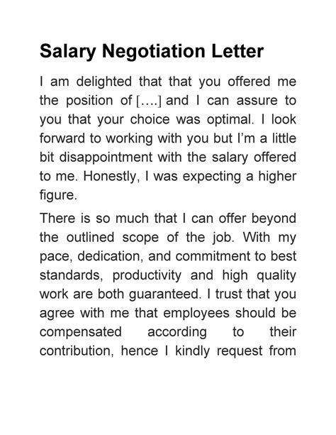 49 best salary negotiation letters emails and tips ᐅ templatelab