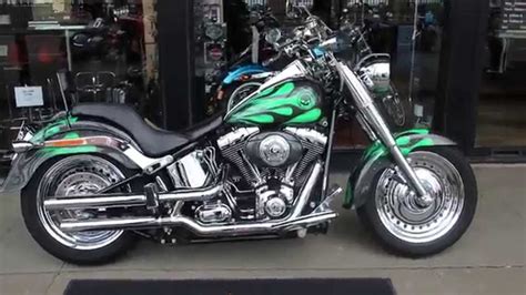 2009 Harley Davidson Custom Green Flame Fat Boy Wchd