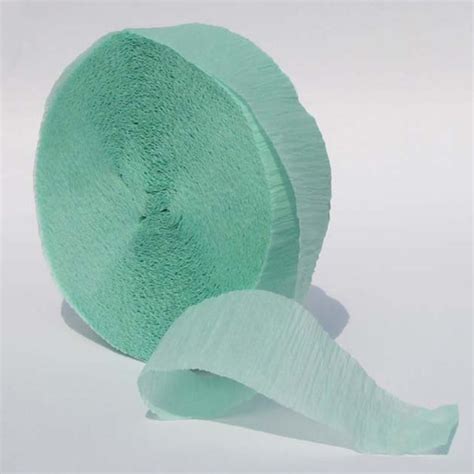 Sea Foam Green Crepe Paper Streamers 150 Long Crepe Paper Store